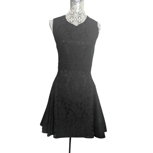 Zac Poison Z Spoke Black Lace Dress - Picture 3 of 13